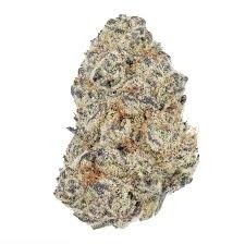 Cereal Milk strain cannabis flower with dense frosty buds and green-purple hues