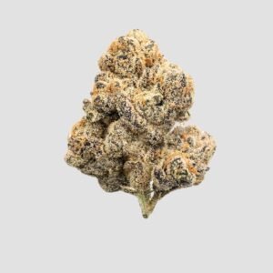 Gush Mints strain cannabis flower with dense frosty buds and minty green hues